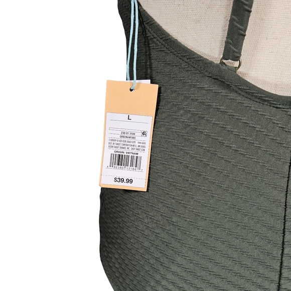 Kona Sol Medium Coverage One Piece Swim Suit, Green, Large - Picture 6 of 15